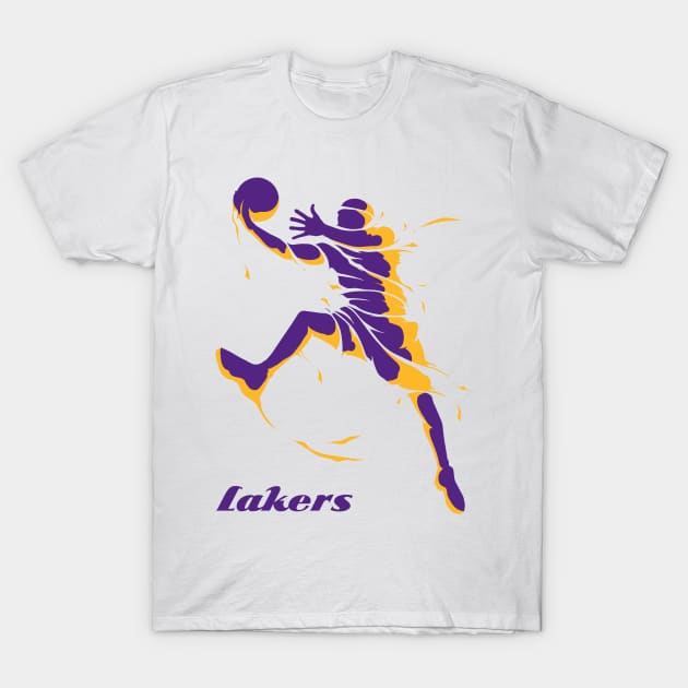 Los Angeles Lakers - NBA T-Shirt by info@dopositive.co.uk